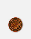 Terracotta Round Hand-Painted Geometric Star Ceramic Bowl Set
