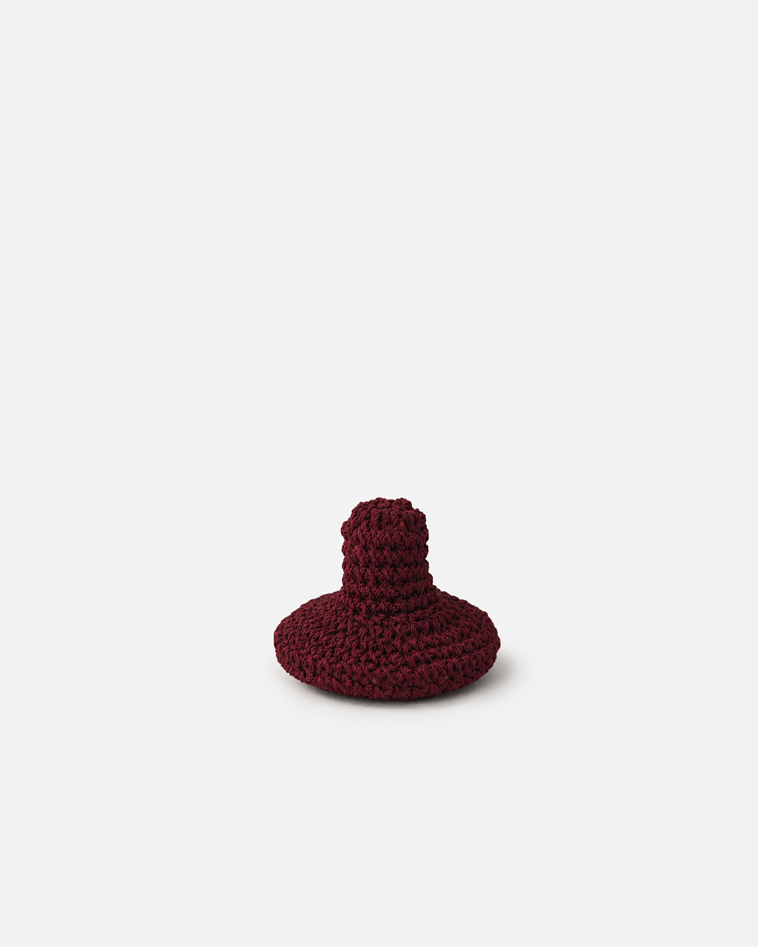 Burgundy Macramé Face Scrubber