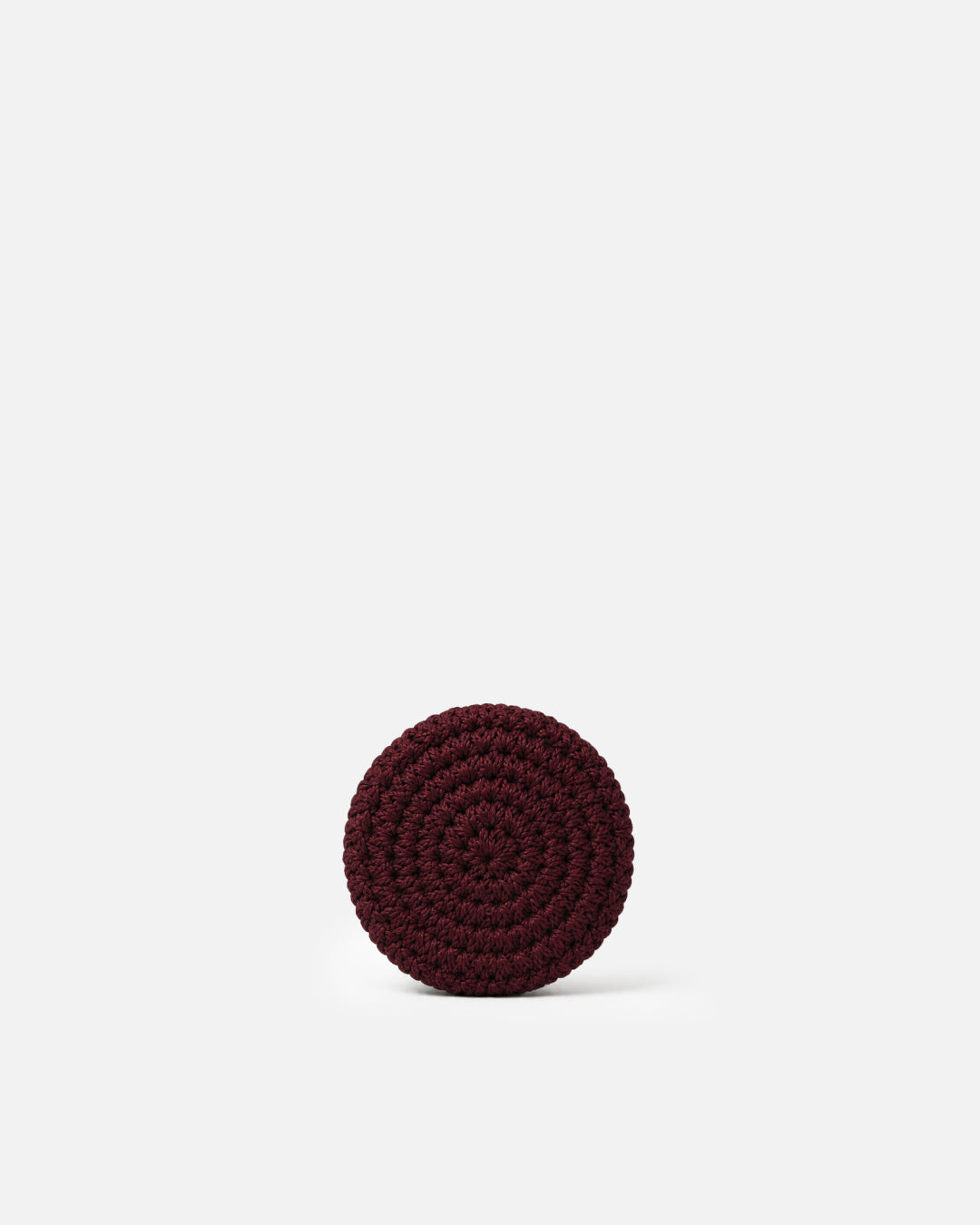 Burgundy Macramé Face Scrubber