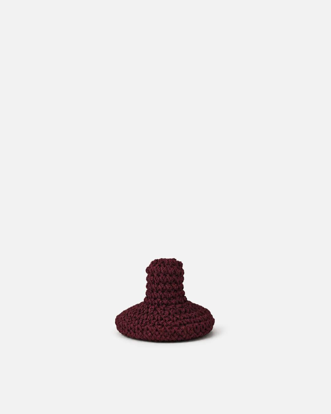 Burgundy Macramé Face Scrubber