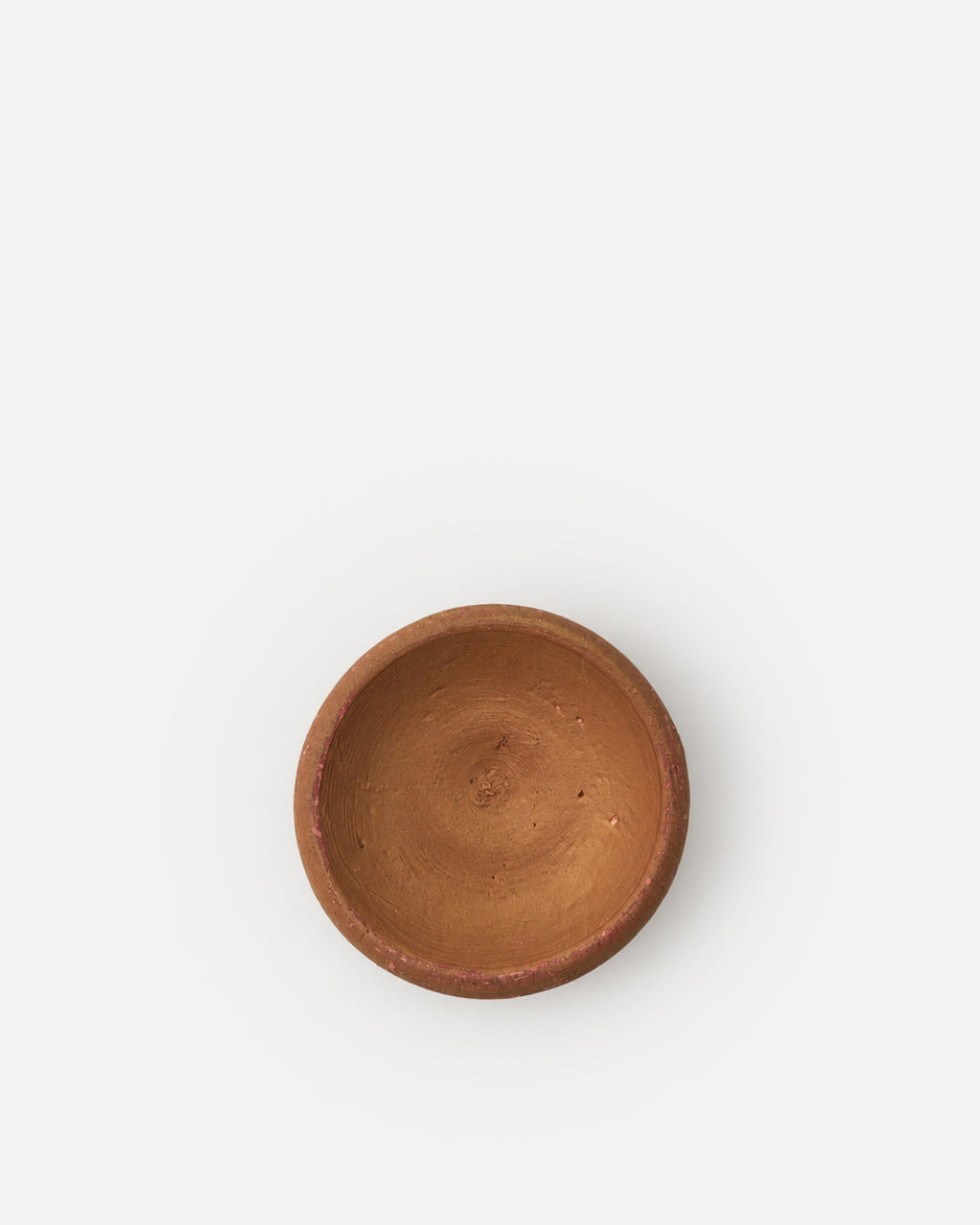 Terracotta Trumpet-Foot Pedestal Clay Lip and Cheek Stain Dish